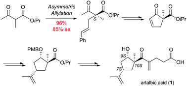 Graphical abstract: Catalytic asymmetric total synthesis of (+)-artalbic acid