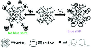 Graphical abstract: Tuning optical properties of perovskite nanocrystals by supermolecular mercapto-β-cyclodextrin