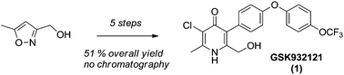 Graphical abstract: Isoxazole mediated synthesis of 4-(1H)pyridones: improved preparation of antimalarial candidate GSK932121