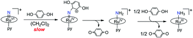 Graphical abstract: Oxidation of hydroquinones by a (salen)ruthenium(vi) nitrido complex