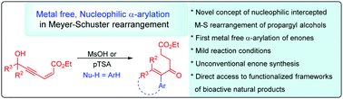 Graphical abstract: The Z-enoate assisted, Meyer–Schuster rearrangement cascade: unconventional synthesis of α-arylenone esters