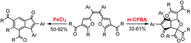 Graphical abstract: Selectivity-switchable oxidation of tetraarylethylenes to fused polycyclic compounds