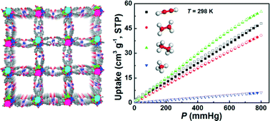 Graphical abstract: A porous lanthanide metal–organic framework based on a flexible cyclotriphosphazene-functionalized hexacarboxylate exhibiting selective gas adsorption