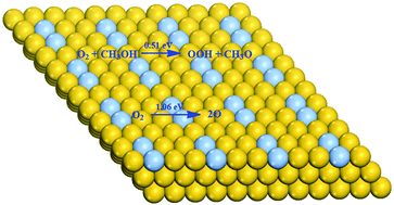 Graphical abstract: The O, OH and OOH-assisted selective coupling of methanol on Au–Ag(111)