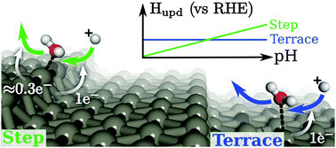 Graphical abstract: Partial oxidation of step-bound water leads to anomalous pH effects on metal electrode step-edges