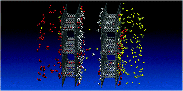 Graphical abstract: Dynamics of effusive and diffusive gas separation on pillared graphene