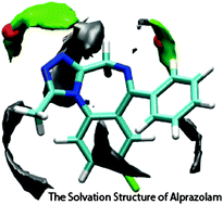 Graphical abstract: The solvation structure of alprazolam