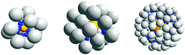 Graphical abstract: Encapsulation of spherical nanoparticles by colloidal dimers