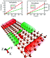 Graphical abstract: Directional dependence of the electronic and transport properties of 2D borophene and borophane
