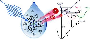 Graphical abstract: Ultrafast excited states dynamics of [Ru(bpy)3]2+ dissolved in ionic liquids