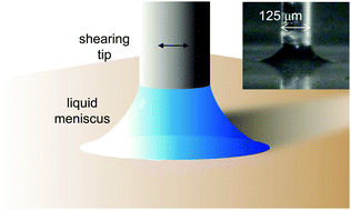 Graphical abstract: Viscometry of single nanoliter-volume droplets using dynamic force spectroscopy