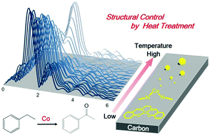 Graphical abstract: Controlled synthesis of carbon-supported Co catalysts from single-sites to nanoparticles: characterization of the structural transformation and investigation of their oxidation catalysis