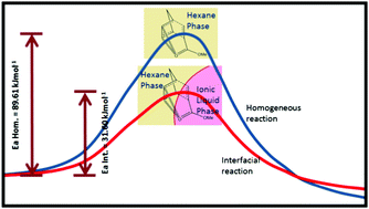 Graphical abstract: Thermodynamic and molecular origin of interfacial rate enhancements and endo-selectivities of a Diels–Alder reaction