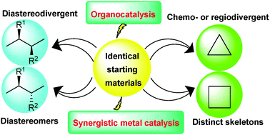 Graphical abstract: Switchable divergent asymmetric synthesis via organocatalysis