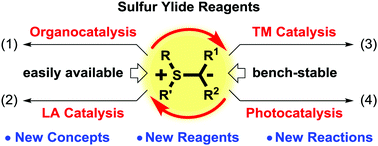 Graphical abstract: Beyond sulfide-centric catalysis: recent advances in the catalytic cyclization reactions of sulfur ylides
