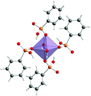 Graphical abstract: The structure and in situ synthesis investigation of isomorphic mononuclear molecular metal phenylphosphonates
