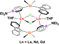 Graphical abstract: Rare-earth metal hydrides supported by silicon-bridged boratabenzene fluorenyl ligands: synthesis, structure and reactivity