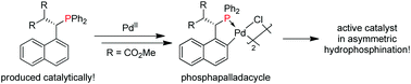 Graphical abstract: Efficient access to a designed phosphapalladacycle catalyst via enantioselective catalytic asymmetric hydrophosphination