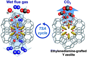 Graphical abstract: An ethylenediamine-grafted Y zeolite: a highly regenerable carbon dioxide adsorbent via temperature swing adsorption without urea formation