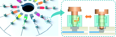 Graphical abstract: A lab-on-a-disc with reversible and thermally stable diaphragm valves