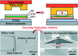 Graphical abstract: A one-step strategy for ultra-fast and low-cost mass production of plastic membrane microfluidic chips