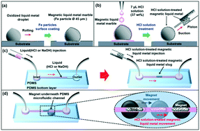 Graphical abstract: On-demand magnetic manipulation of liquid metal in microfluidic channels for electrical switching applications