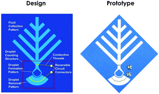 Graphical abstract: Wearable microfluidics: fabric-based digital droplet flowmetry for perspiration analysis