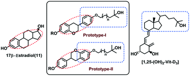 Graphical abstract: Design and synthesis of 3-arylbenzopyran based non-steroidal vitamin-D3 mimics as osteogenic agents