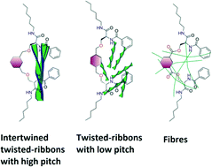 Graphical abstract: Chiral and non-chiral assemblies from lipidated serine-based pseudopeptidic molecules