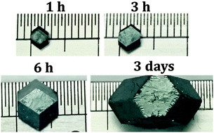 Graphical abstract: Solvent engineering for fast growth of centimetric high-quality CH3NH3PbI3 perovskite single crystals
