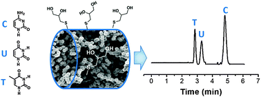 Graphical abstract: Thiol–ene click chemistry for the design of diol porous monoliths with hydrophilic surface interaction ability: a capillary electrochromatography study