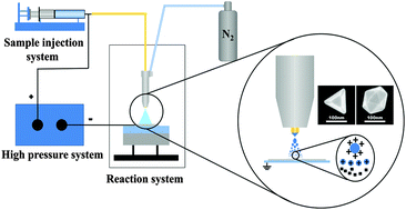 Graphical abstract: The direct synthesis of Au nanocrystals in microdroplets using the spray-assisted method