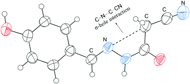 Graphical abstract: The C [[double bond, length as m-dash]] N⋯C–X σ-hole interaction acts as a conformational lock