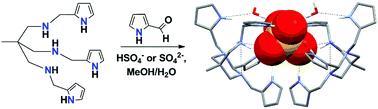 Graphical abstract: Efficient and selective separation of aqueous sulfate through recognition and precipitation
