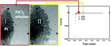 Graphical abstract: Fractal growth of platinum electrodeposits revealed by in situ electron microscopy