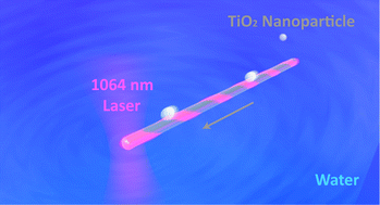 Graphical abstract: Guided transport of nanoparticles by plasmonic nanowires