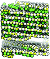 Graphical abstract: Spontaneous assembly of a hybrid crystal-liquid phase in inverse patchy colloid systems