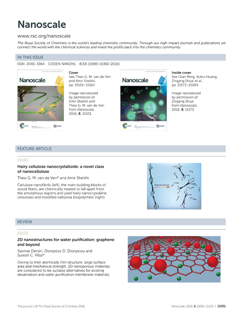 Contents List Nanoscale Rsc Publishing