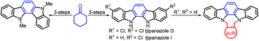 Graphical abstract: A diversity-oriented approach to indolocarbazoles via Fischer indolization and olefin metathesis: total synthesis of tjipanazole D and I