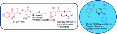 Graphical abstract: A catalyst- and solvent-free thermal multicomponent approach for the construction of diverse and polysubstituted 2-aminopyridines and their antibacterial activity
