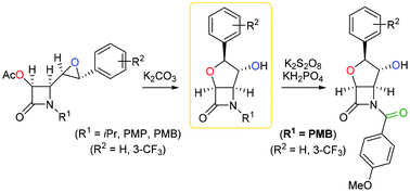 Graphical abstract: Diastereoselective synthesis of 3-acetoxy-4-(3-aryloxiran-2-yl)azetidin-2-ones and their transformation into 3,4-oxolane-fused bicyclic β-lactams