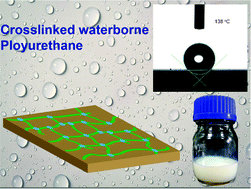 Graphical abstract: Crosslinked waterborne polyurethane with high waterproof performance