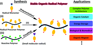 Graphical abstract: Stable organic radical polymers: synthesis and applications
