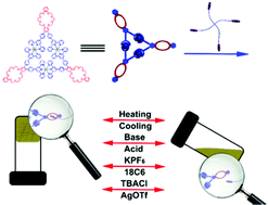 Graphical abstract: Multiple stimuli-responsive supramolecular gels constructed from metal–organic cycles