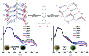 Graphical abstract: Novel photo- and/or thermochromic MOFs derived from bipyridinium carboxylate ligands