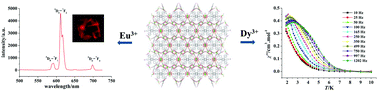 Graphical abstract: Two-step warming solvothermal syntheses, luminescence and slow magnetic relaxation of isostructural dense LnMOFs based on nanoscale 3-connected linkers