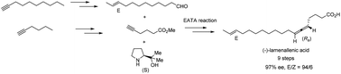 Graphical abstract: Aerobic oxidation and EATA-based highly enantioselective synthesis of lamenallenic acid