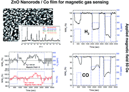 Graphical abstract: Magnetic gas sensing exploiting the magneto-optical Kerr effect on ZnO nanorods/Co layer system