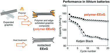 Graphical abstract: Facile preparation method for polymer and exfoliated graphite composites and their application as conduction-promoting materials