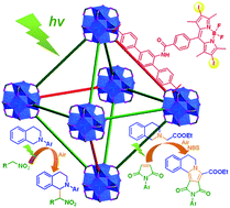 Graphical abstract: A diiodo-BODIPY postmodified metal–organic framework for efficient heterogeneous organo-photocatalysis